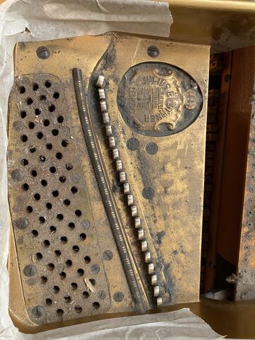 A snapshot of the frame before work began